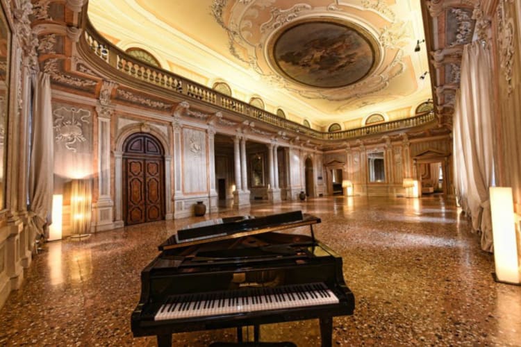 Dining hall piano